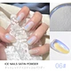 Ice Transparent White Pearls Mirror Effect Nail Pigment
